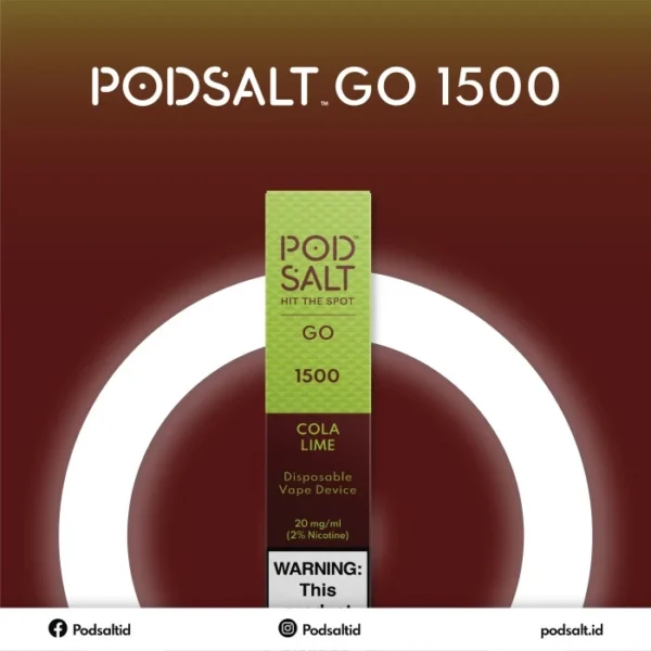Podsalt Go 1500 Disposable Vape - Cola Lime - Image 3